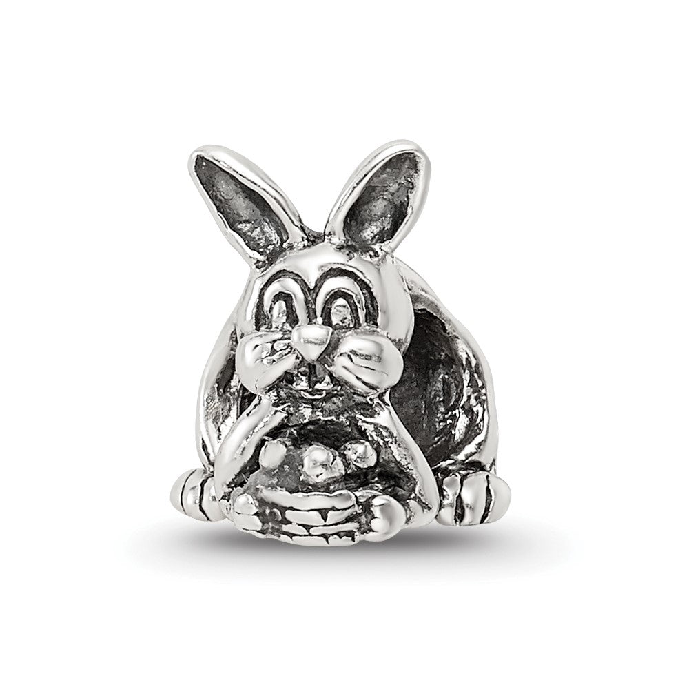 Sterlingsilber Reflections Bunny mit Korb Perle