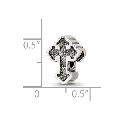 Sterlingsilber Reflections Knospend Kreuz Perle