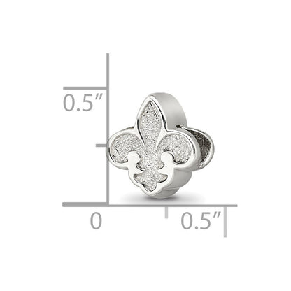 Sterlingsilber Reflections Fleur De Lis Perle