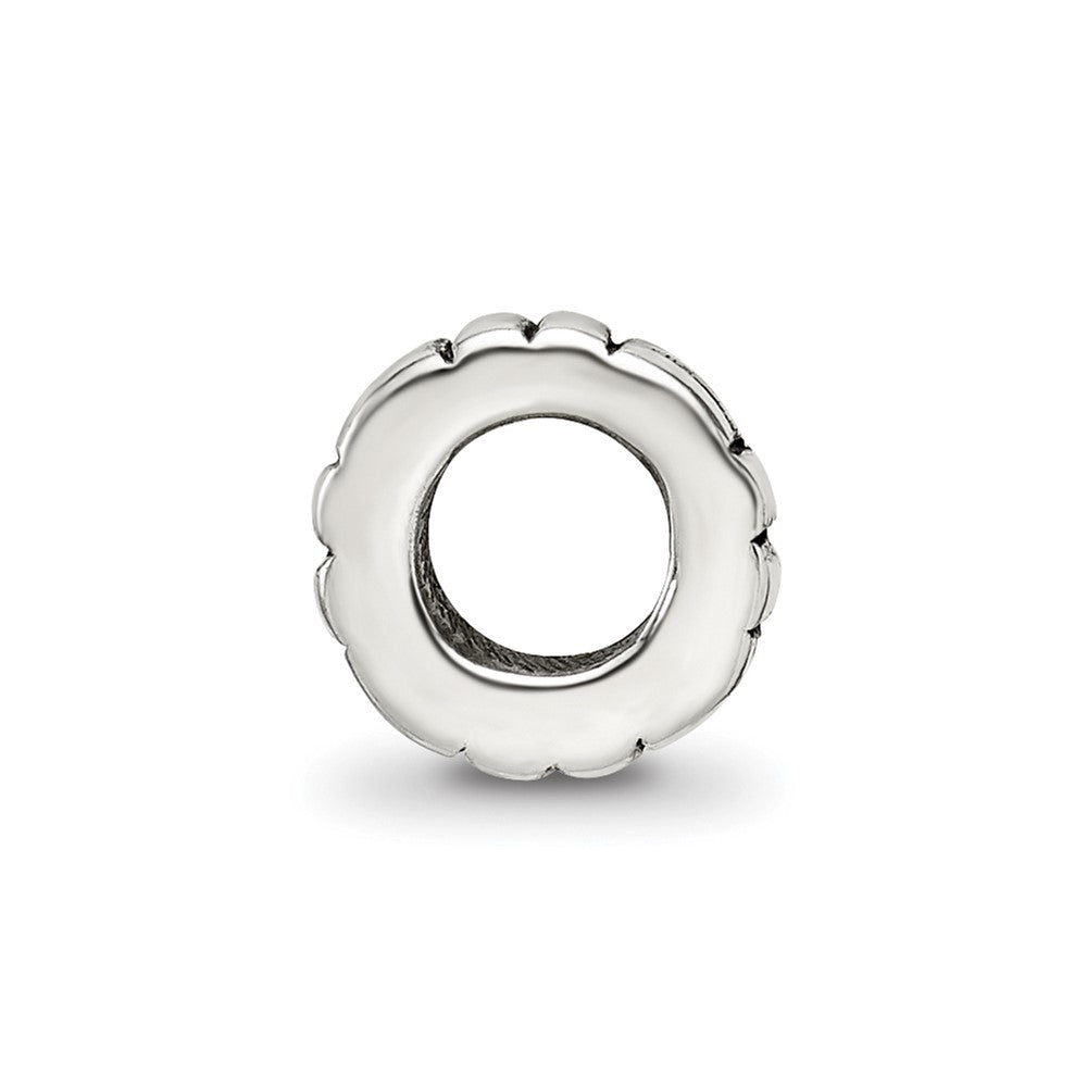 Sterlingsilber Reflections Notched Spacer Perle