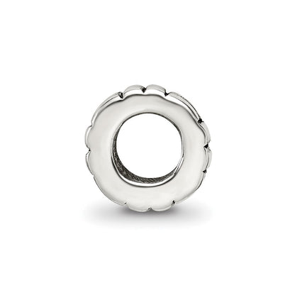 Sterlingsilber Reflections Notched Spacer Perle