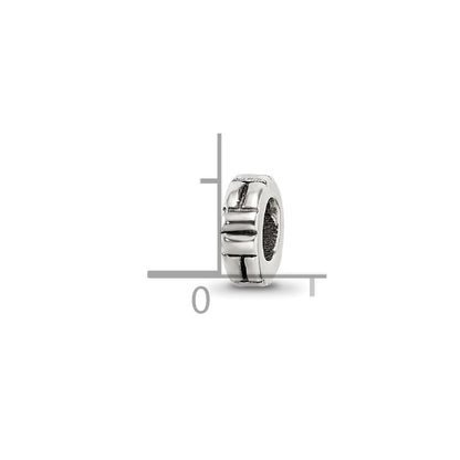 Sterlingsilber Reflections Notched Spacer Perle