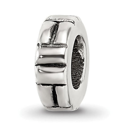 Sterlingsilber Reflections Notched Spacer Perle