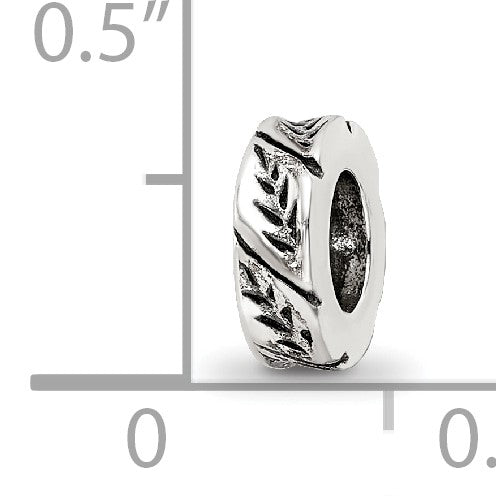 Sterlingsilber Reflections Blatt Design Spacer Perle