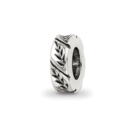 Sterlingsilber Reflections Blatt Design Spacer Perle