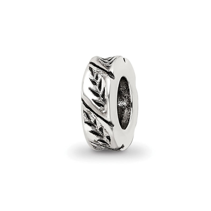 Sterlingsilber Reflections Blatt Design Spacer Perle
