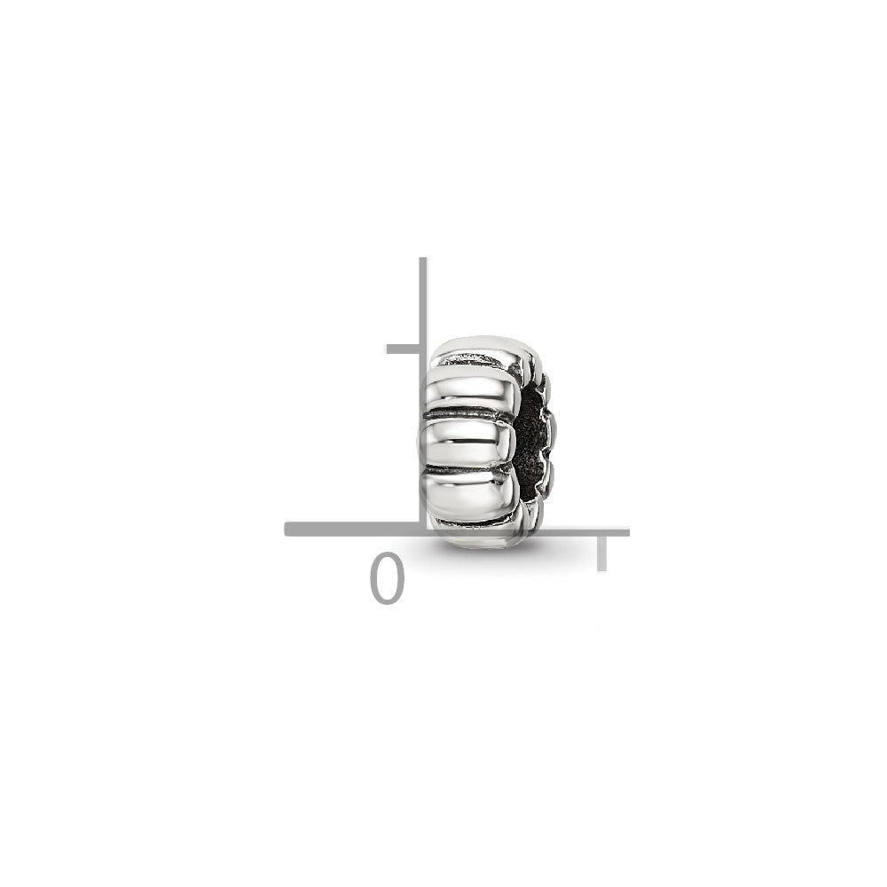 Sterlingsilber Reflections Gewellt Spacer Perle