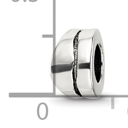 Sterlingsilber Reflections Gewellt Spacer Perle