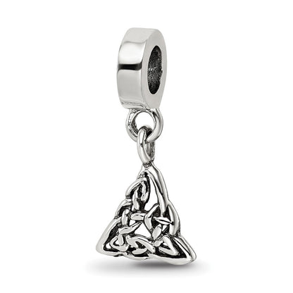 Sterlingsilber Reflections Keltisch Dreifaltigkeit Hängend Perle