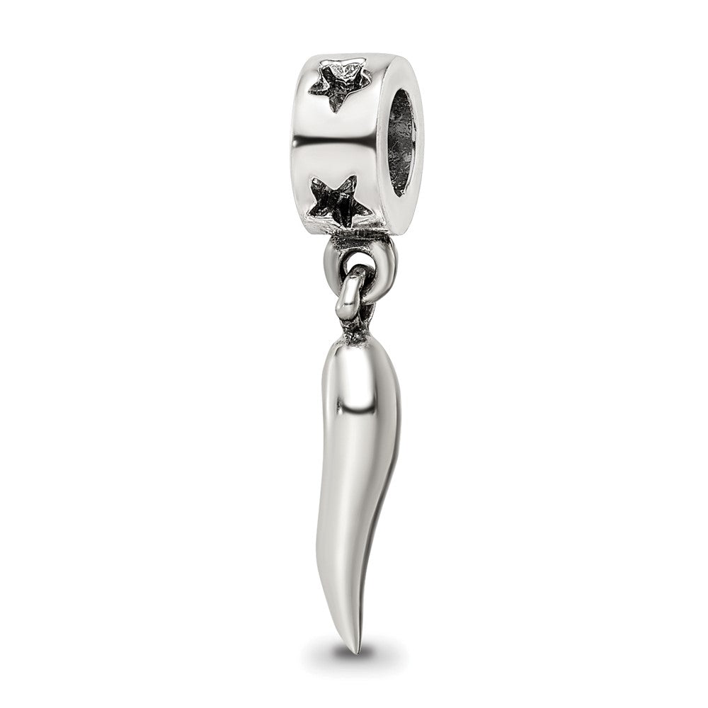 Sterlingsilber Reflections Italienisch Horn Hängend Perle