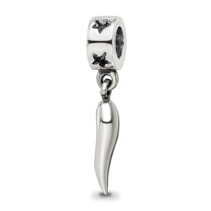 Sterlingsilber Reflections Italienisch Horn Hängend Perle