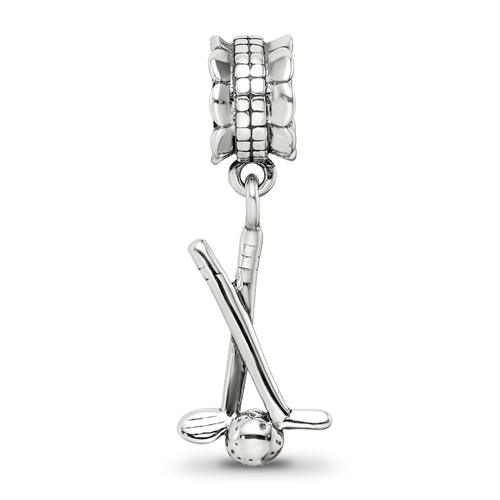 Sterlingsilber Reflections Golf Clubs und Kugel Hängend Perle