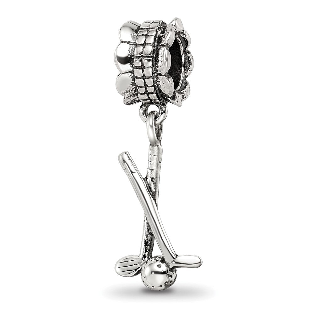 Sterlingsilber Reflections Golf Clubs und Kugel Hängend Perle