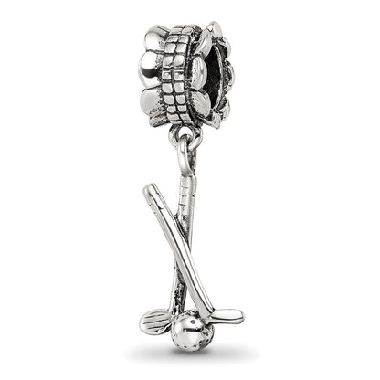 Sterlingsilber Reflections Golf Clubs und Kugel Hängend Perle