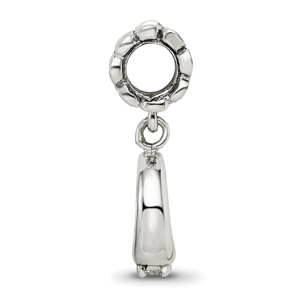 Sterlingsilber Reflections Zirkonia Verlobungsring Hängend Perle