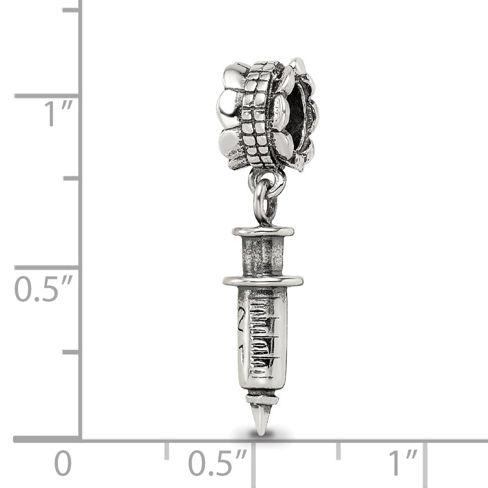 Sterlingsilber Reflections Syringe Hängend Perle