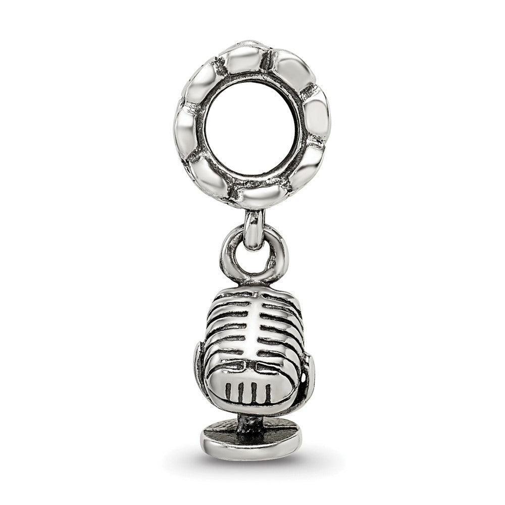 Sterlingsilber Reflections Microphone Hängend Perle