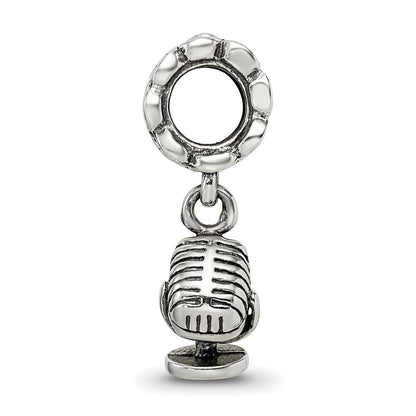 Sterlingsilber Reflections Microphone Hängend Perle