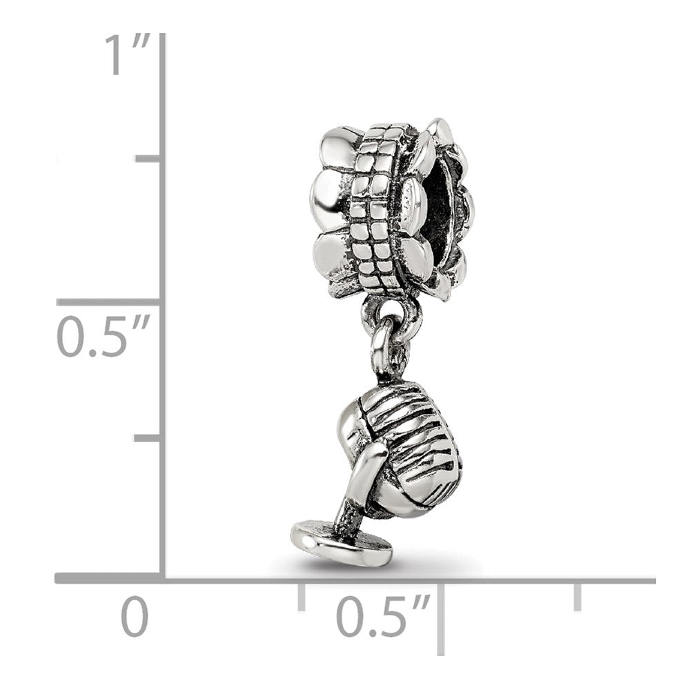 Sterlingsilber Reflections Microphone Hängend Perle