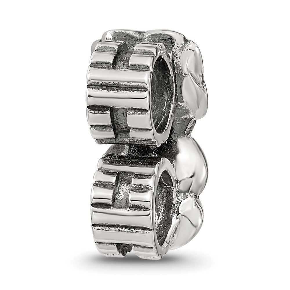 Sterlingsilber Reflections Rosa Zirkonia Connector Perle
