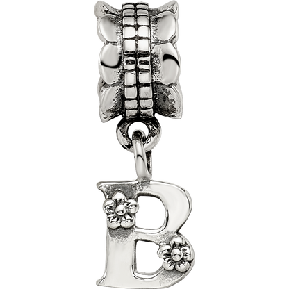 Sterlingsilber Reflections Buchstabe B Hängend Perle