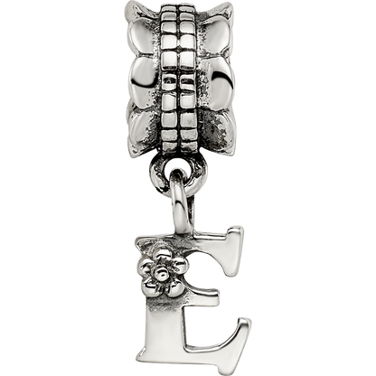 Sterlingsilber Reflections Buchstabe E Hängend Perle