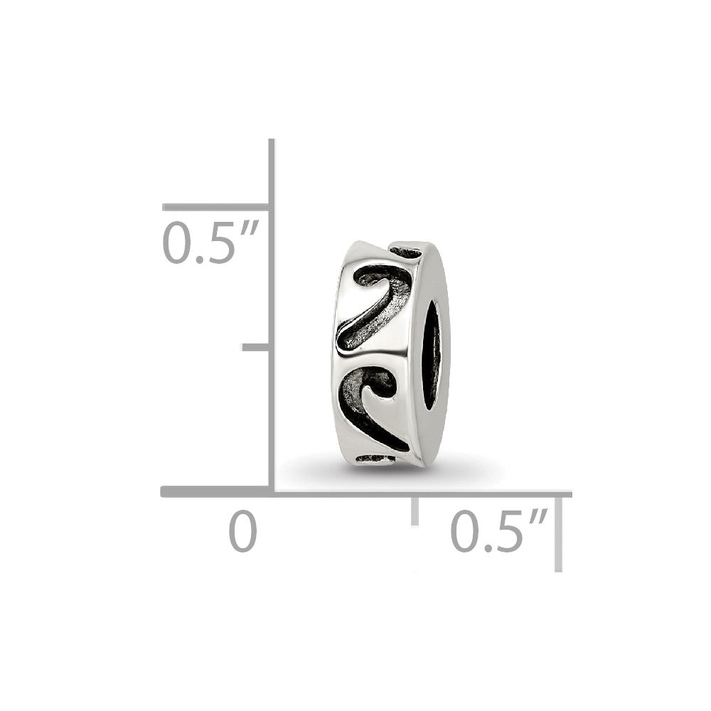 Sterlingsilber Reflections Stopper/spacer Perle