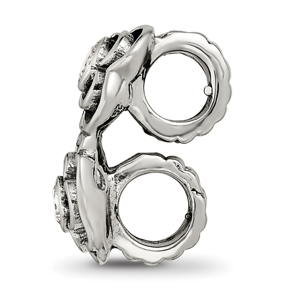 Sterlingsilber Reflections Zirkonia Connector Perle