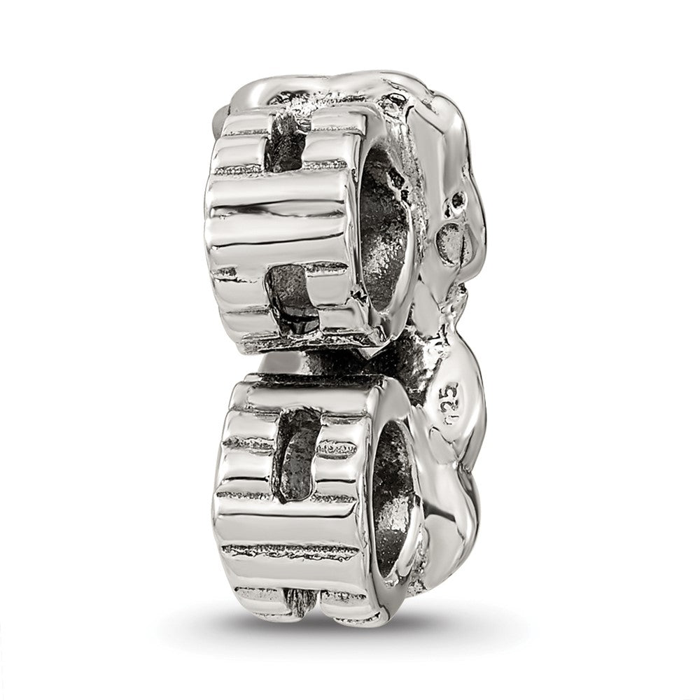 Sterlingsilber Reflections Zirkonia Connector Perle