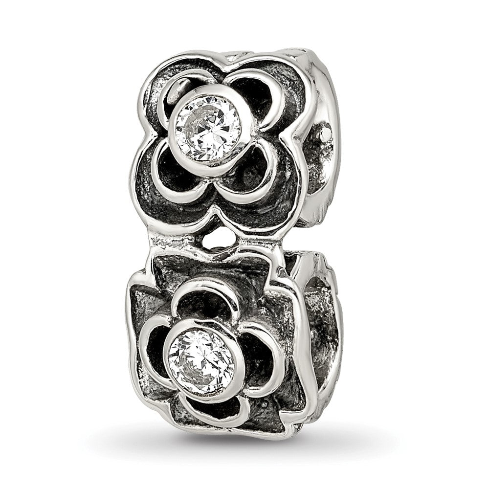 Sterlingsilber Reflections Zirkonia Connector Perle