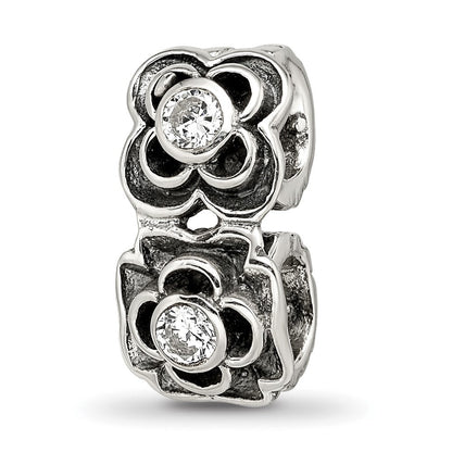 Sterlingsilber Reflections Zirkonia Connector Perle