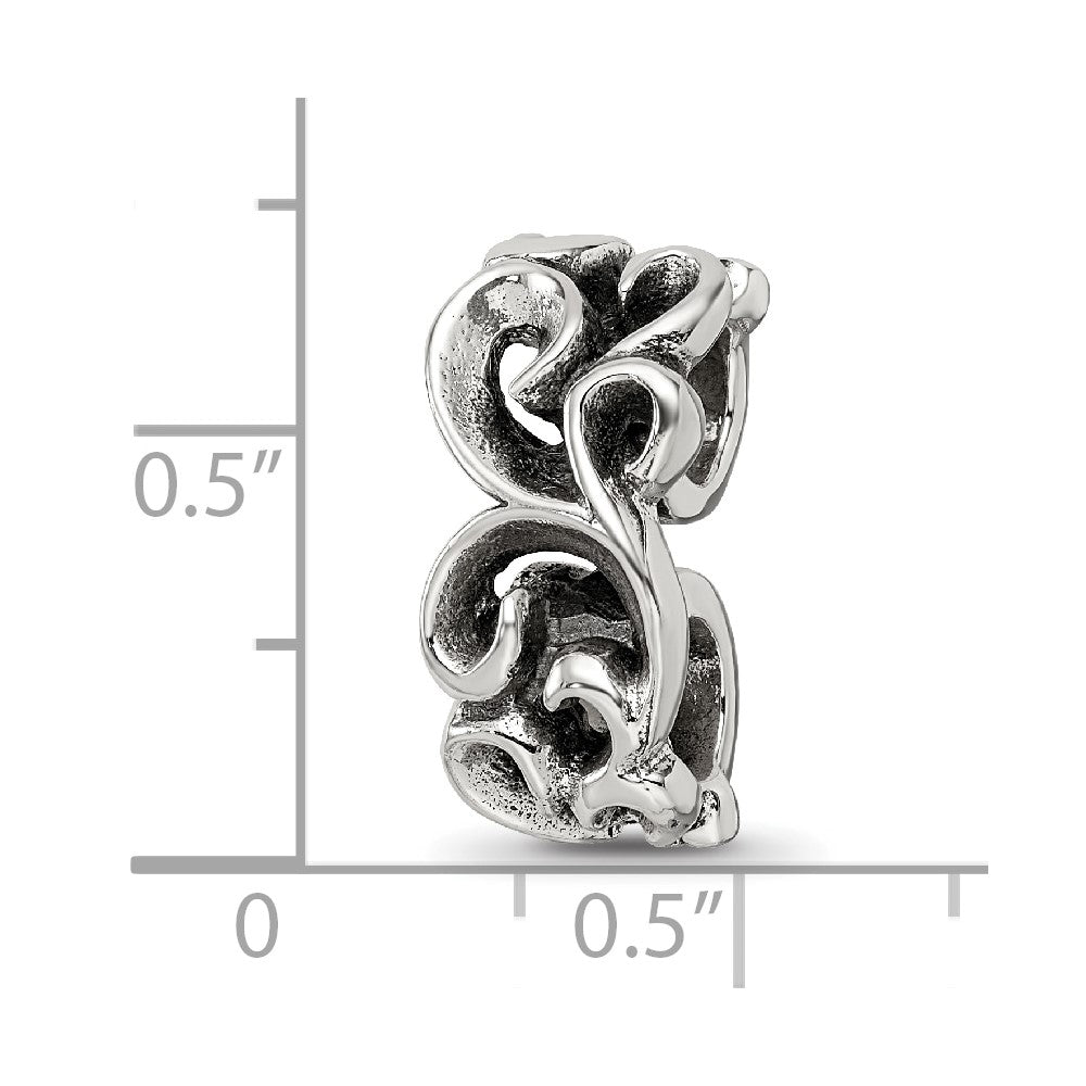 Sterlingsilber Reflections Ranke Connector Perle