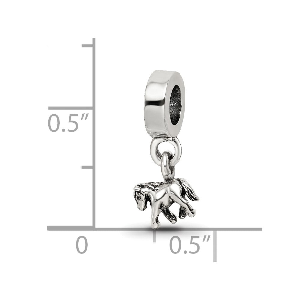 Sterlingsilber Kinder Kollektion Pony Hängend Reflections Perle