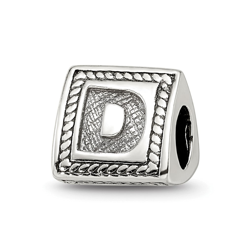 Sterlingsilber Reflections Buchstabe D Dreieck Block Perle