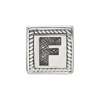 Sterlingsilber Reflections Buchstabe F Dreieck Block Perle