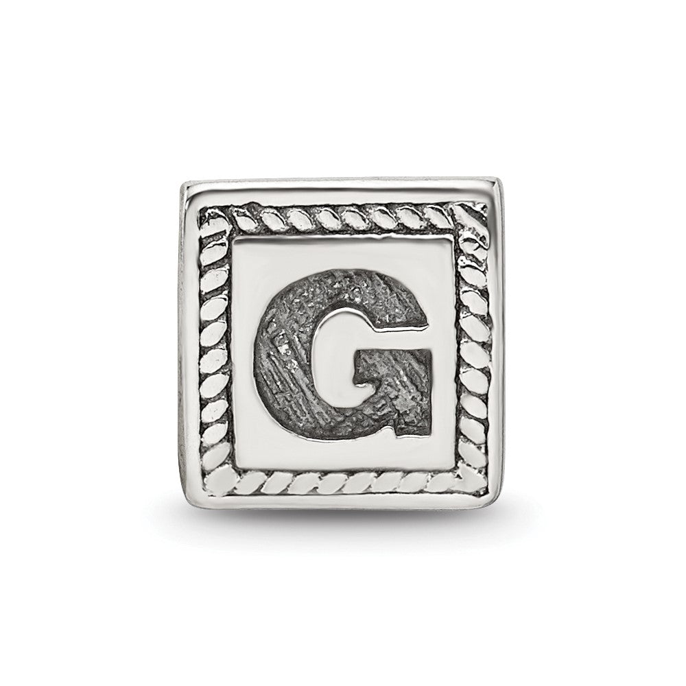 Sterlingsilber Reflections Buchstabe G Dreieck Block Perle