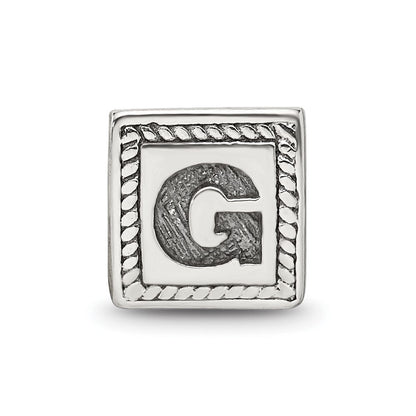 Sterlingsilber Reflections Buchstabe G Dreieck Block Perle