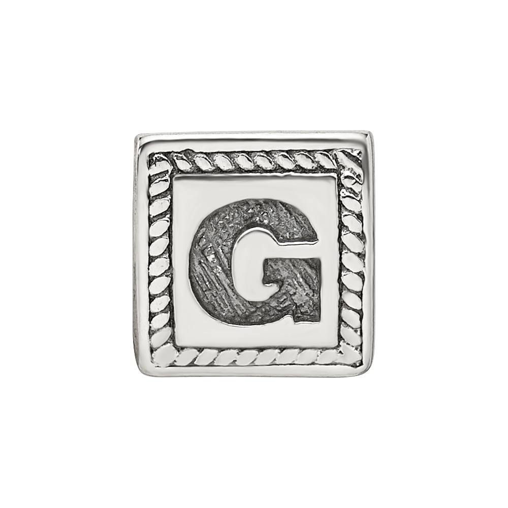 Sterlingsilber Reflections Buchstabe G Dreieck Block Perle
