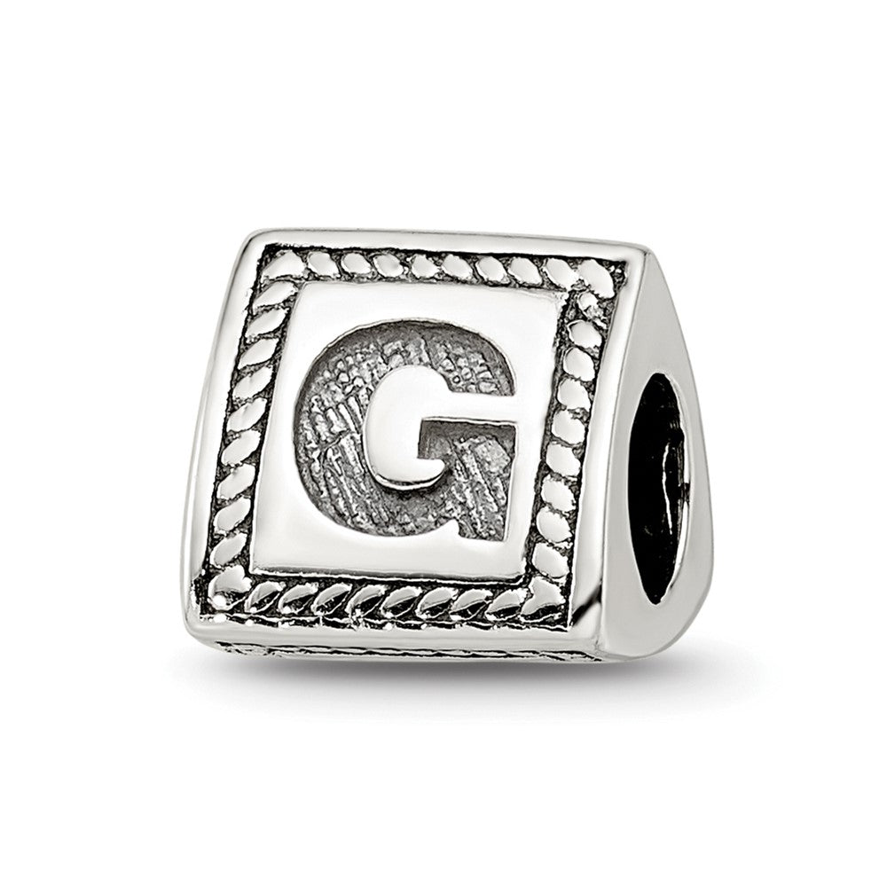 Sterlingsilber Reflections Buchstabe G Dreieck Block Perle