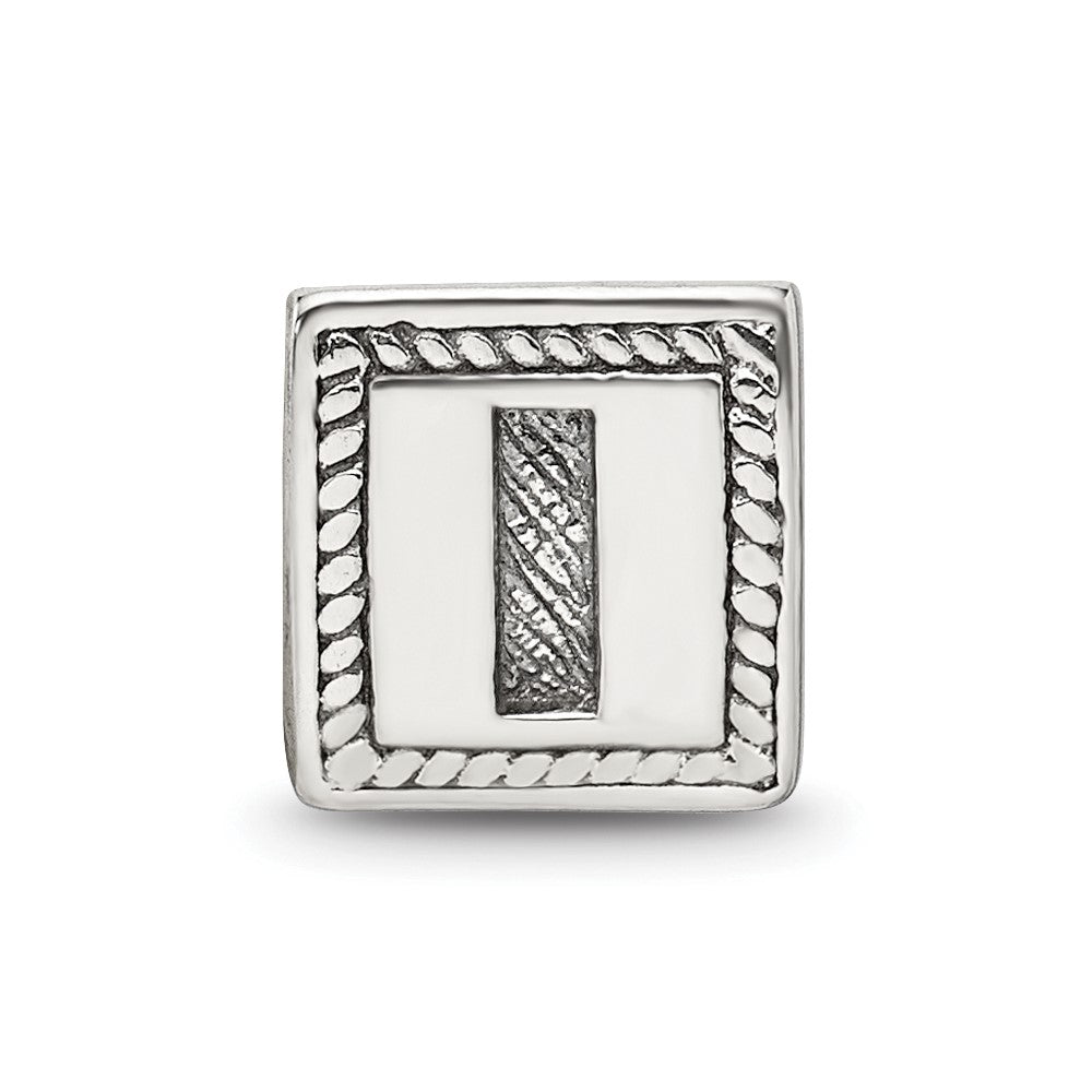 Sterlingsilber Reflections Buchstabe I Dreieck Block Perle