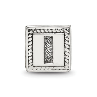 Sterlingsilber Reflections Buchstabe I Dreieck Block Perle
