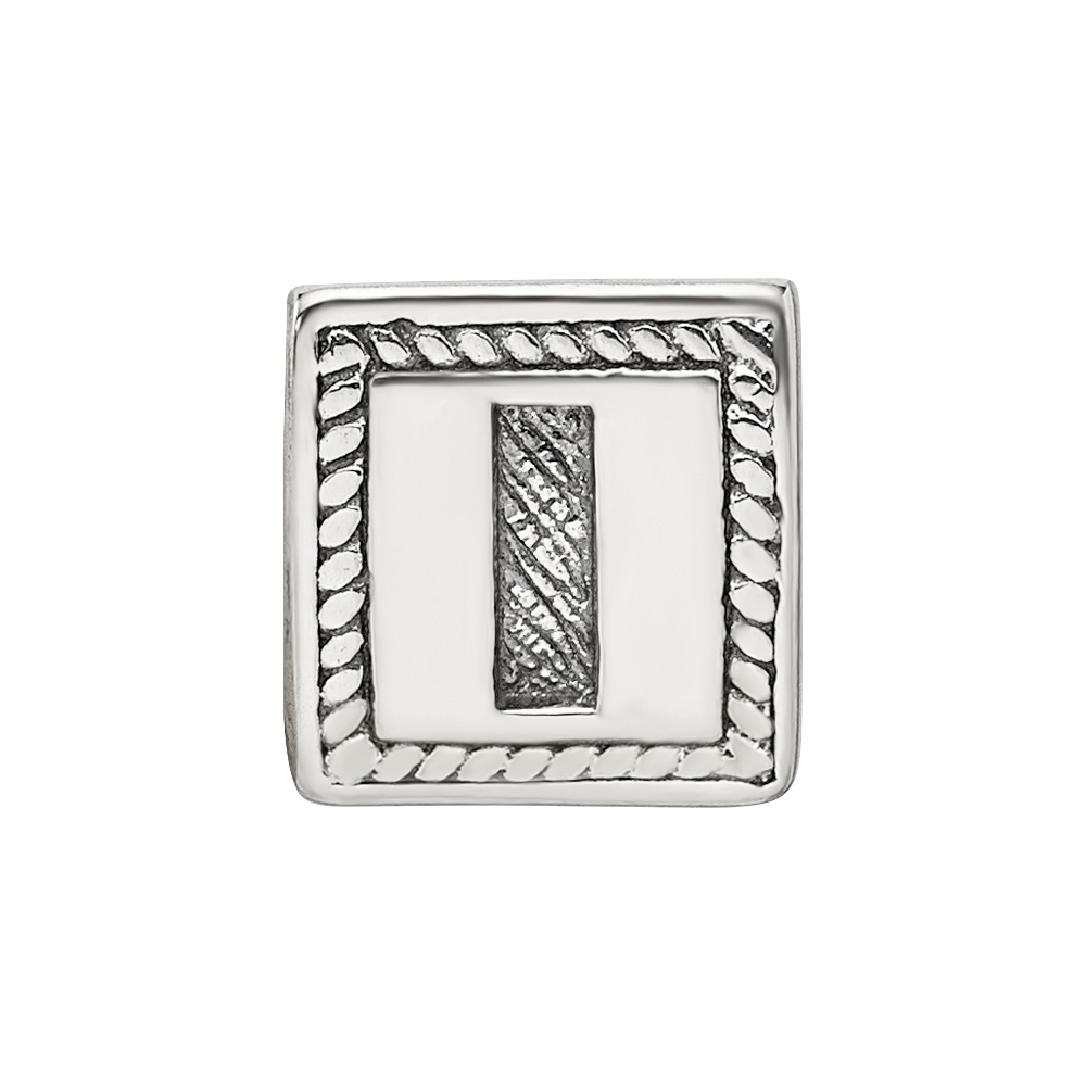 Sterlingsilber Reflections Buchstabe I Dreieck Block Perle