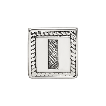 Sterlingsilber Reflections Buchstabe I Dreieck Block Perle