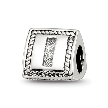 Sterlingsilber Reflections Buchstabe I Dreieck Block Perle