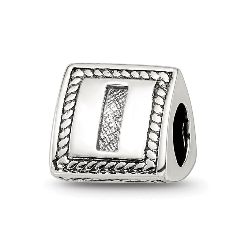Sterlingsilber Reflections Buchstabe I Dreieck Block Perle