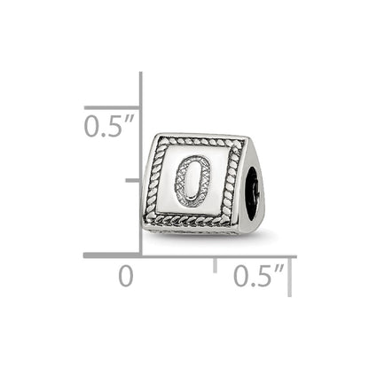 Sterlingsilber Reflections Zahl 0 Dreieck Block Perle