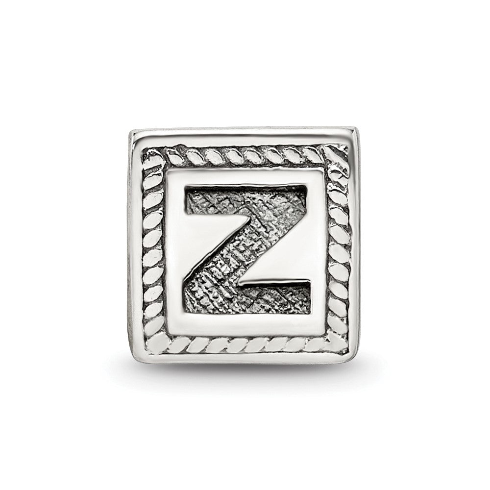 Sterlingsilber Reflections Buchstabe Z Dreieck Block Perle