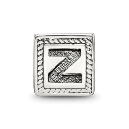 Sterlingsilber Reflections Buchstabe Z Dreieck Block Perle