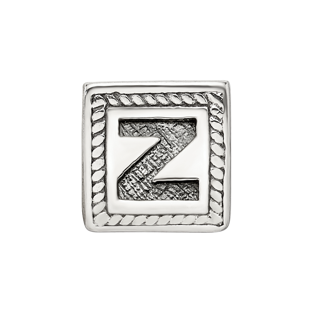 Sterlingsilber Reflections Buchstabe Z Dreieck Block Perle