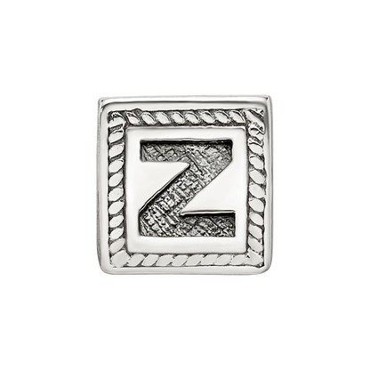 Sterlingsilber Reflections Buchstabe Z Dreieck Block Perle